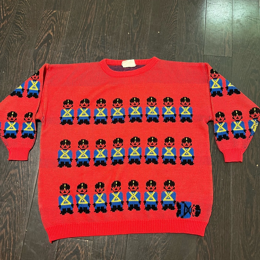 Vintage Chorus Line Womens Acrylic Sweater Large